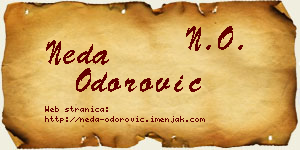 Neda Odorović vizit kartica